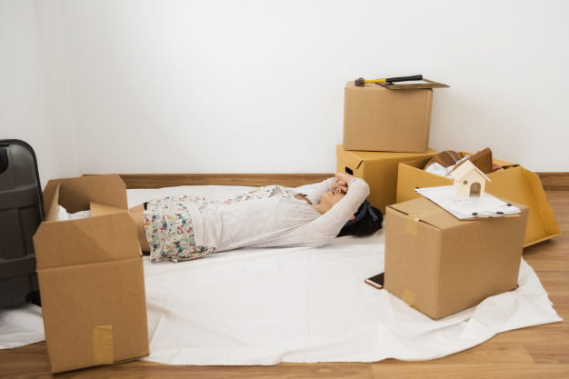 Thật là mệt mỏi khi tự mình chuyển nhà