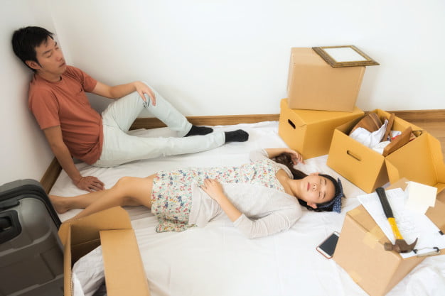 met moi vi chuyen nha